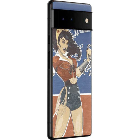 DC Comics Bombshells Wonder Woman Bombshell Google Pixel 6 Pro Skin
